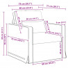 Zestaw Sof 2 pcs Niebieski 158 x 78 x 80 cm tkanina