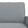 Zestaw Sof 2 pcs Jasnoszary 182 x 80 x 82 cm tkanina