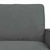 Zestaw Sof 2 pcs Ciemnoszary 182 x 80 x 82 cm tkanina