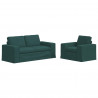 Zestaw Sof 2 pcs Ciemna zieleń 182 x 80 x 82 cm tkanina