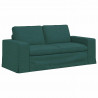 Zestaw Sof 2 pcs Ciemna zieleń 182 x 80 x 82 cm tkanina