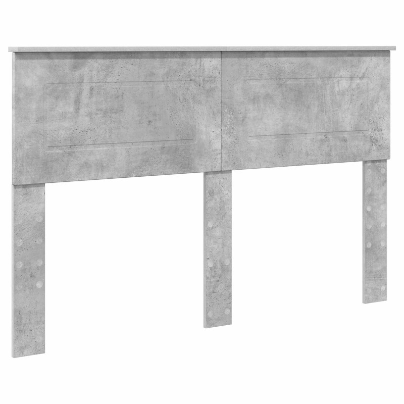 Ramka łóżka Betonowy 140 x 190 cm Materiał drewnopochodny