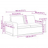 Zestaw Sof 2 pcs Ciemna zieleń 182 x 80 x 82 cm tkanina