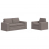 Zestaw Sof 2 pcs Ciemnoszary 182 x 80 x 82 cm tkanina