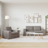 Zestaw Sof 2 pcs Ciemnoszary 182 x 80 x 82 cm tkanina