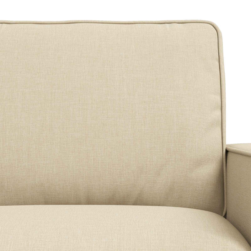 Zestaw Sof 2 pcs Kremowy 182 x 80 x 82 cm tkanina