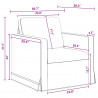 Zestaw Sof 2 pcs Ciemnoszary 158 x 78 x 80 cm Aksamit
