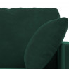 Zestaw Sof 2 pcs Ciemna zieleń 158 x 78 x 80 cm Aksamit