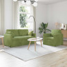 Zestaw Sof 2 pcs Jasnozielony 158 x 78 x 80 cm Aksamit