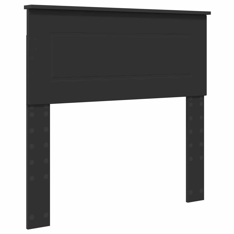 Ramka łóżka Z zagłówkiem Czarny i Srebrny 100 x 200 cm