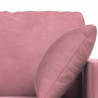 Zestaw Sof 2 pcs Różowy 158 x 78 x 80 cm Aksamit
