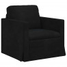 Zestaw Sof 2 pcs Czarny 158 x 78 x 80 cm Aksamit