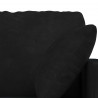 Zestaw Sof 2 pcs Czarny 158 x 78 x 80 cm Aksamit