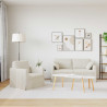 Zestaw Sof 2 pcs Kremowy 158 x 78 x 80 cm Aksamit