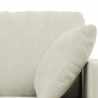 Zestaw Sof 2 pcs Kremowy 158 x 78 x 80 cm Aksamit
