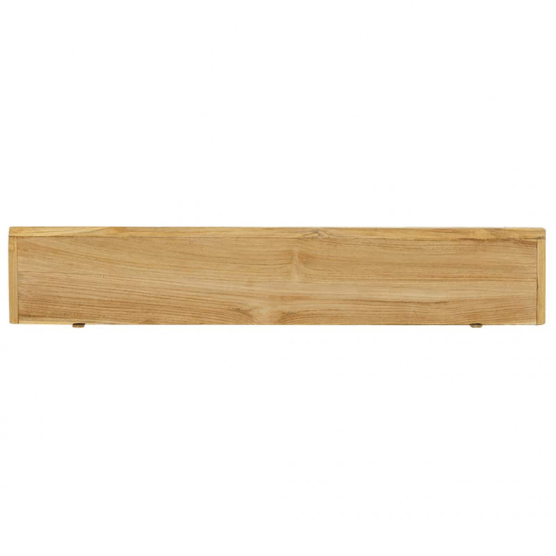 Półki ścienne, 2 szt., 90x15x4 cm, lite drewno tekowe
