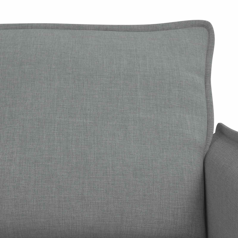 Zestaw Sof 2 pcs Jasnoszary 196 x 82 x 85 cm tkanina