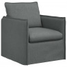 Zestaw Sof 2 pcs Ciemnoszary 196 x 82 x 85 cm tkanina