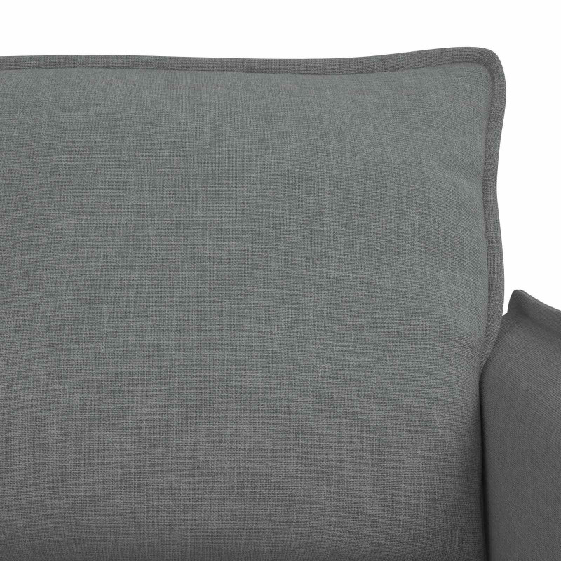 Zestaw Sof 2 pcs Ciemnoszary 196 x 82 x 85 cm tkanina