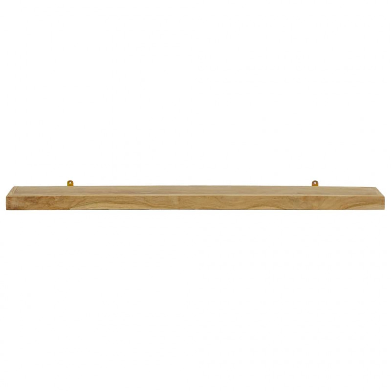 Półki ścienne, 2 szt., 110x15x4 cm, lite drewno tekowe