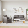 Zestaw Sof 2 pcs Ciemnoszary 196 x 82 x 85 cm tkanina