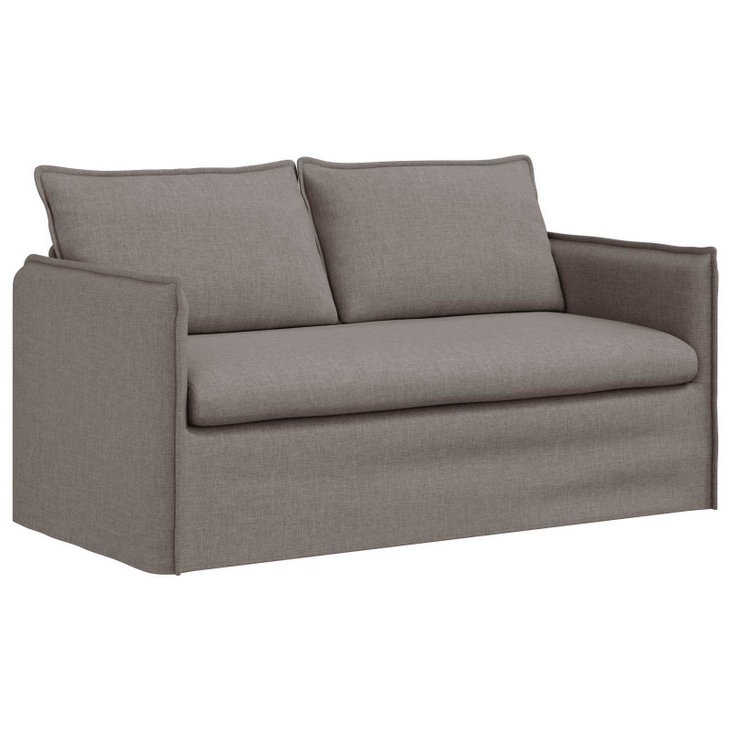Zestaw Sof 2 pcs Ciemnoszary 196 x 82 x 85 cm tkanina