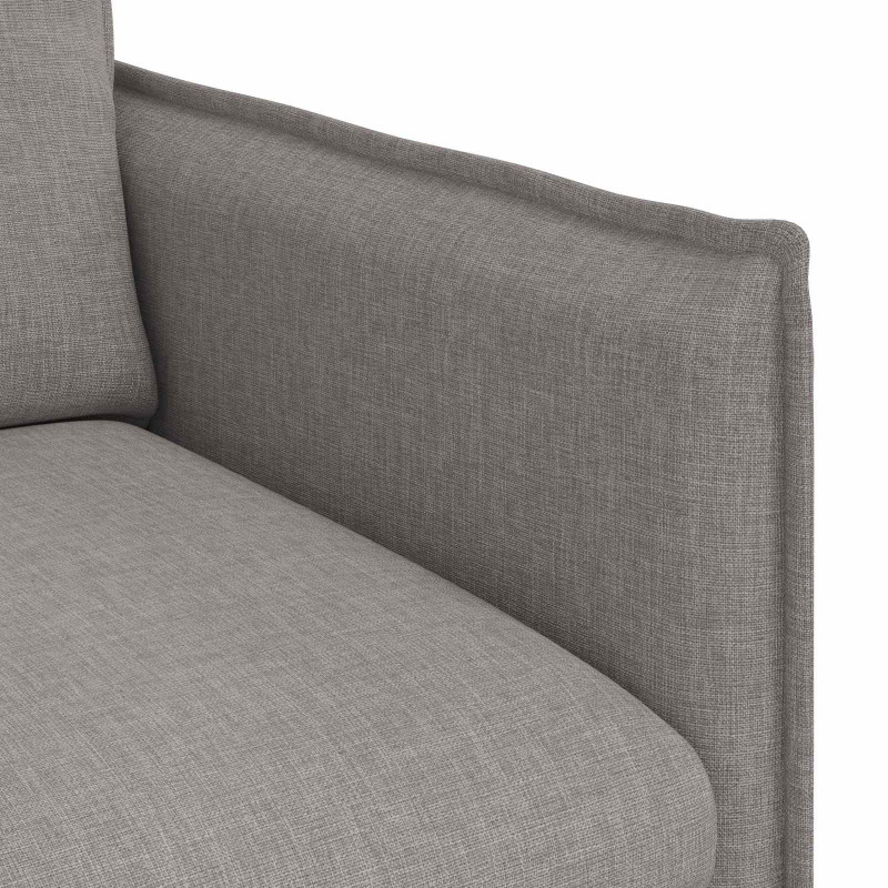 Zestaw Sof 2 pcs Ciemnoszary 196 x 82 x 85 cm tkanina
