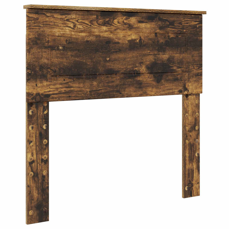 Ramka łóżka Dąb wędzony 90 x 200 cm Materiał drewnopochodny