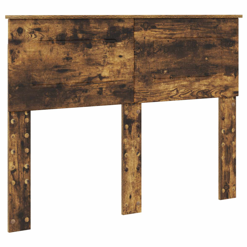 Ramka łóżka Dąb wędzony 120 x 190 cm Materiał drewnopochodny