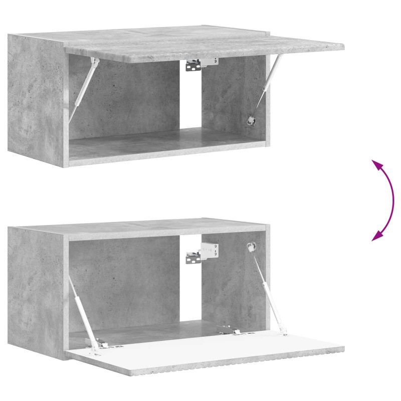 Zestaw szafki pod telewizor na ścianę 4 pcs Betonowy szary