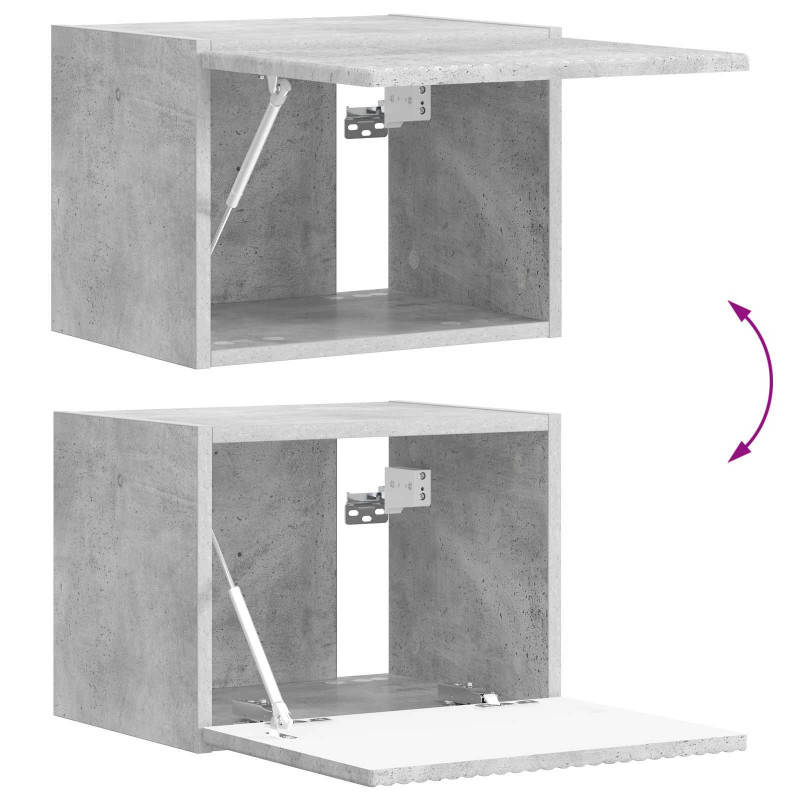 Zestaw szafki pod telewizor na ścianę 4 pcs Betonowy szary