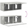 Zestaw szafki pod telewizor na ścianę 4 pcs Betonowy szary