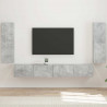 Zestaw szafki pod telewizor na ścianę 4 pcs Betonowy szary