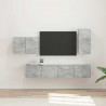 Zestaw szafki pod telewizor na ścianę 4 pcs Betonowy szary