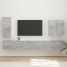 Zestaw szafki pod telewizor na ścianę 6 pcs Betonowy szary