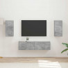 Zestaw szafek RTV 4 pcs Betonowy szary Materiał drewnopochodny