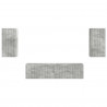 Zestaw szafek RTV 4 pcs Betonowy szary Materiał drewnopochodny