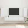 Zestaw szafek RTV 4 pcs Biały Materiał drewnopochodny