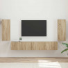 Zestaw szafek RTV 4 pcs Dąb Sonoma Materiał drewnopochodny