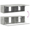 Zestaw szafek RTV 4 pcs Betonowy szary Materiał drewnopochodny