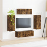 Zestaw szafek RTV 4 pcs Dąb wędzony Materiał drewnopochodny