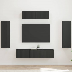 Szafka pod telewizor 5 pcs Czarny