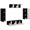 Szafka pod telewizor 5 pcs Czarny