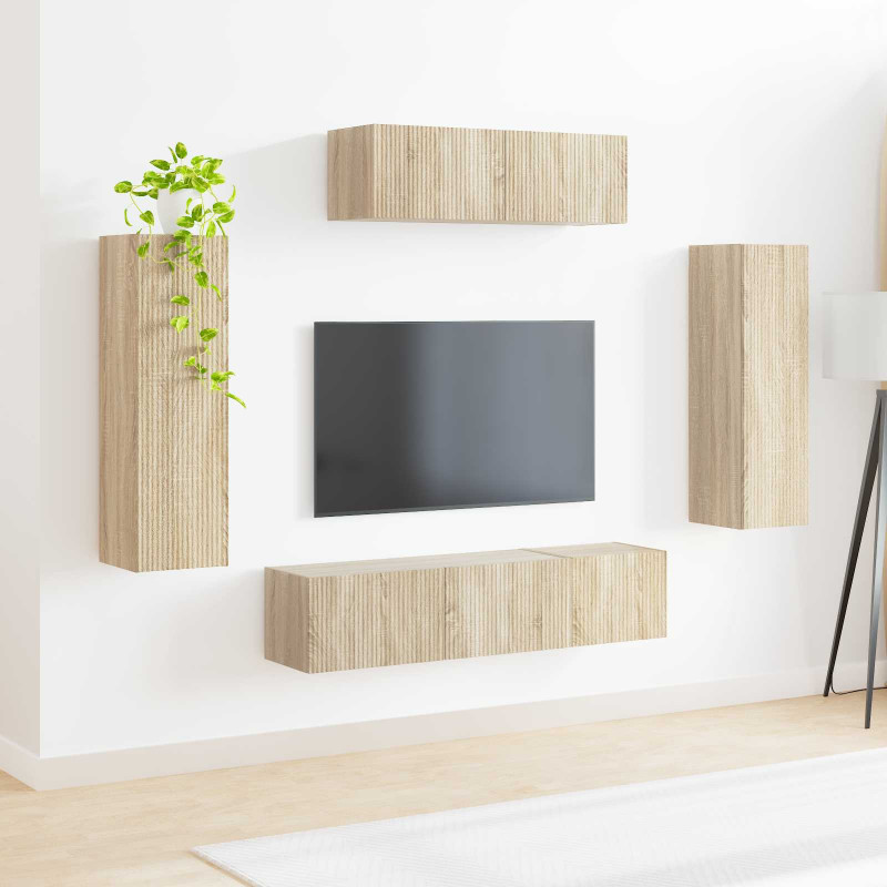 Szafka pod telewizor 5 pcs Dąb Sonoma