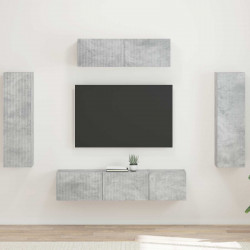 Szafka pod telewizor 5 pcs Betonowy szary
