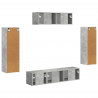 Szafka pod telewizor 5 pcs Betonowy szary