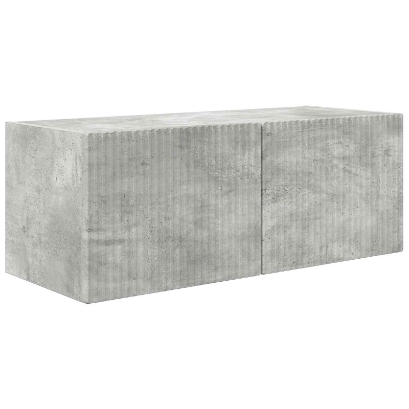 Zestaw szafek RTV 2 pcs Betonowy szary Materiał drewnopochodny