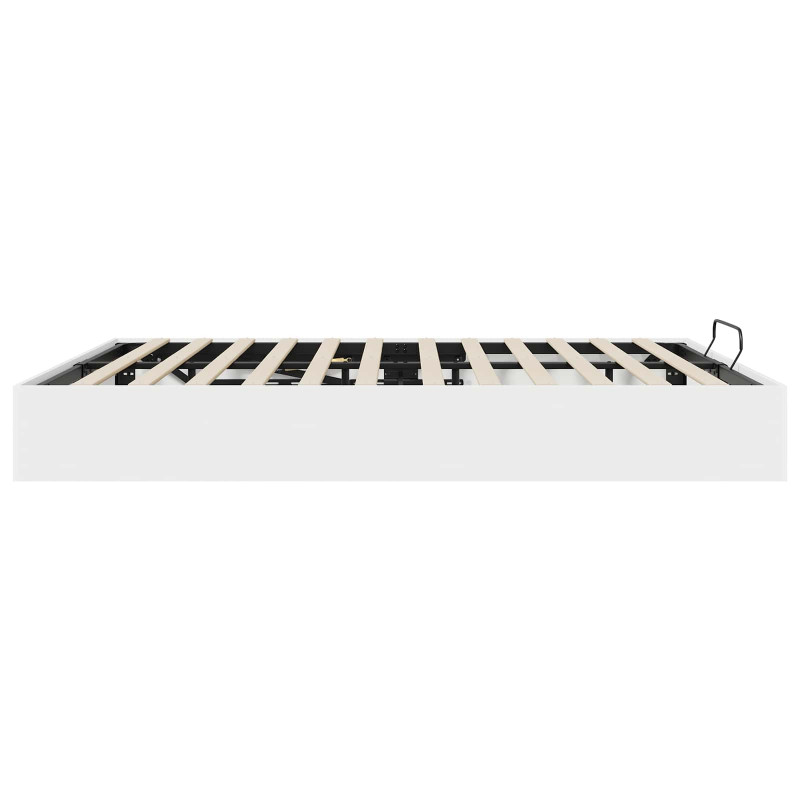 Łóżko otomanowe Biały 203 x 180 x 25 cm Drewno inżynieryjne