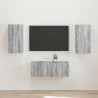 Zestaw szafek RTV 2 pcs Szary Sonoma Materiał drewnopochodny