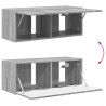 Zestaw szafek RTV 2 pcs Szary Sonoma Materiał drewnopochodny